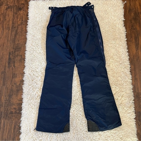 Vintage Sportsmaster Ski Pants Womens Size Small Blue Snowboard Full Zipper - Picture 1 of 9